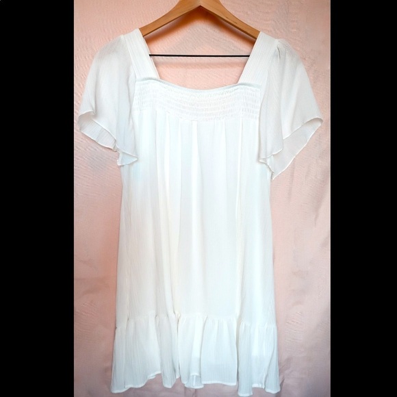 White mini shift dress - Picture 3 of 3